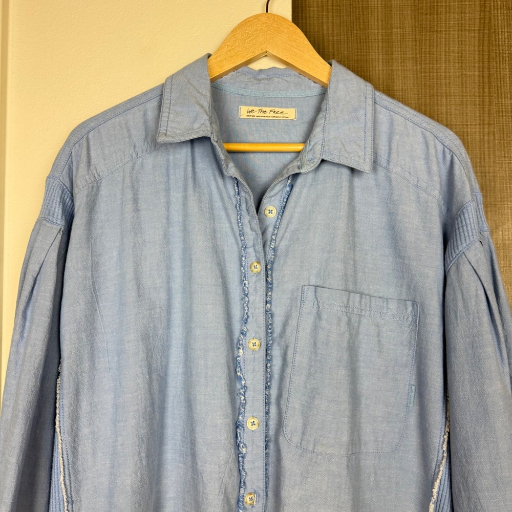 We the Free Cool N Clean Shirt Oversized Shirt Garment Dyed Size‎ Medium - Picture 5 of 16